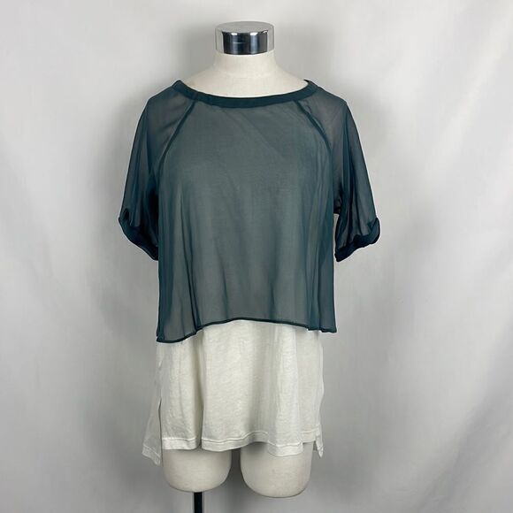 Elizabeth and James White with Gray Sheet Overlay Top - Picture 2 of 6